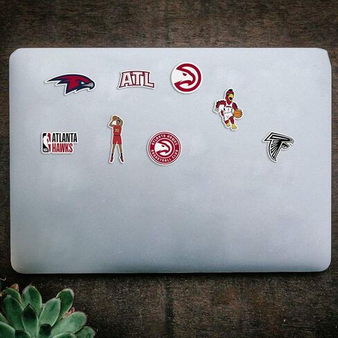 22 PCS Set of Atlanta Decal Hawks Stickers Pack Atlanta Vinyl Hawks 2-3 inches in Kuwait