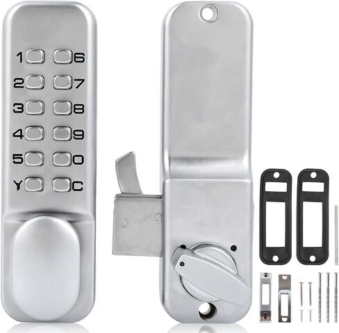 Mechanical Combination Door Lock, 1‑11 Digits Mechanical Keyless Door Lock, Digital Mechanicals Password Doors Locks with Pushbutton Keypad for Kitchen Office 0.4-2.36 Inch Thickness Sliding Door in Saudi Arabia
