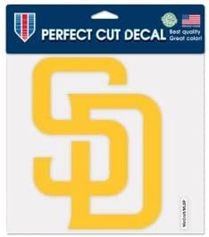 Wincraft MLB San Diego Padres 79933010 Perfect Cut Concal ، 8 "× 8" ، أسود in Saudi Arabia