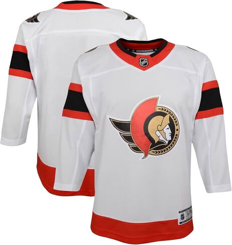Outerstuff NHL Ottawa Senators White Kids Youth 4-20 Alternate Away Premier Blank Jersey in Saudi Arabia