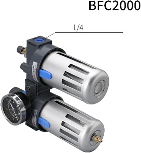 BFC2000 BFC3000 BFC4000 اثنين من الضغط الهوائي لتصفية الهواء تنظيم صمام BFC2000 BFC3000 BFC4000OIL ومرشح المياه (BFC2000 البلاستيك) in Saudi Arabia