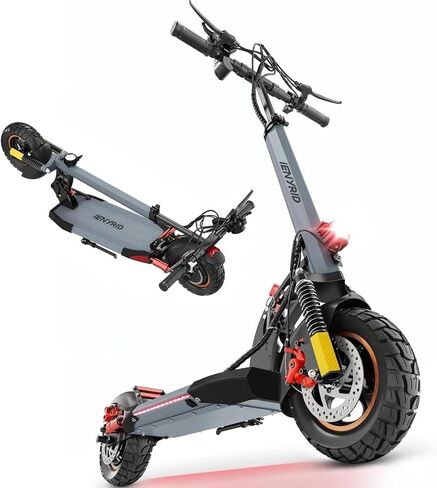 Electric Scooter Adults, 800W Motor & 28 MPH Portable Folding Commuting Eletric Scooter, Up to 22 Miles Range, 10" Off Road Tires e Scooter, Dual Brake & Dual Suspension Scooter for Adult E-Scooter in Saudi Arabia