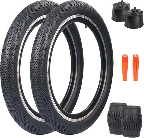 Zukka 20 X 2.4 إطار الدراجة 2 حزمة 20 بوصة × 2.4 BMX إطار إطارات للطي للطي للدراجة الجبلية MTB ، دراجة ركاب الدراجات BMX in Kuwait