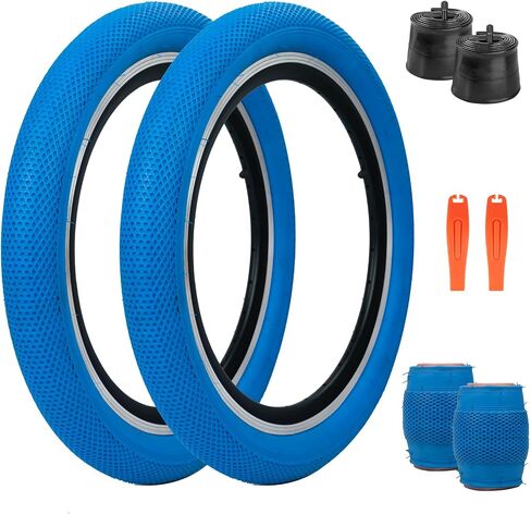 Zukka 20 X 2.4 إطار الدراجة 2 حزمة 20 بوصة × 2.4 BMX إطار إطارات للطي للطي للدراجة الجبلية MTB ، دراجة ركاب الدراجات BMX in Kuwait