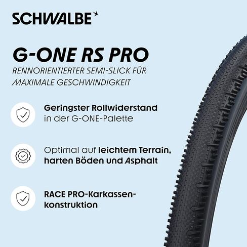 Schwalbe Race Tubeless Tire G-One Rs Evo Pro Addix in Kuwait