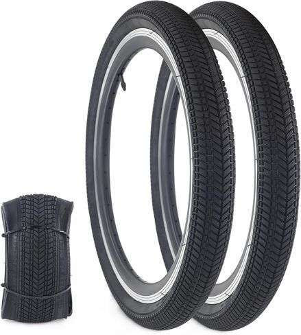 WEEROCK 1/2 Pack 20 Inch Bicycle Tire 20 * 2.125 with Inner Tubes,Bike Tyre for BMX, MTB Mountain Bike,Child Kid Bike,Tricycle,Crusier Bicycle,Multip Color in Saudi Arabia