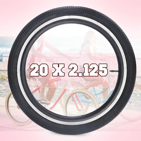 WEEROCK 1/2 Pack 20 Inch Bicycle Tire 20 * 2.125 with Inner Tubes,Bike Tyre for BMX, MTB Mountain Bike,Child Kid Bike,Tricycle,Crusier Bicycle,Multip Color in Saudi Arabia