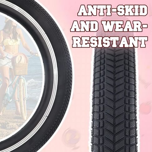 WEEROCK 1/2 Pack 20 Inch Bicycle Tire 20 * 2.125 with Inner Tubes,Bike Tyre for BMX, MTB Mountain Bike,Child Kid Bike,Tricycle,Crusier Bicycle,Multip Color in Saudi Arabia