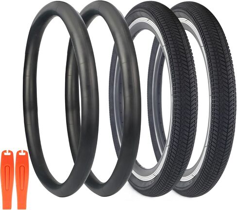 WEEROCK 1/2 Pack 20 Inch Bicycle Tire 20 * 2.125 with Inner Tubes,Bike Tyre for BMX, MTB Mountain Bike,Child Kid Bike,Tricycle,Crusier Bicycle,Multip Color in Saudi Arabia