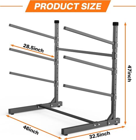 Torack Garage Floor Kayak Storage Rack ، حامل تخزين قوارب الكاياك الثقيلة ذات الطبقات الثقيلة in Kuwait
