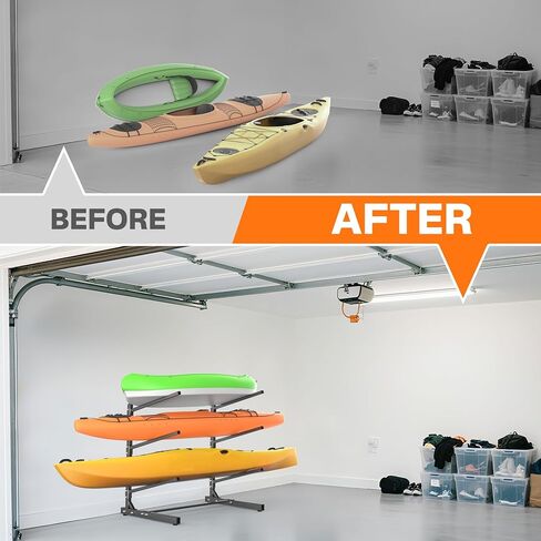 Torack Garage Floor Kayak Storage Rack ، حامل تخزين قوارب الكاياك الثقيلة ذات الطبقات الثقيلة in Kuwait