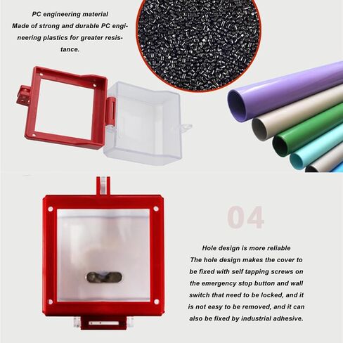 Emergency Stop Button Cover Lockout, Box Type Transparent Push Button Switch Cover, Plastic Switch Cover Protector Lockout Cover, Stop Switch Box, Push Button Cover in Saudi Arabia