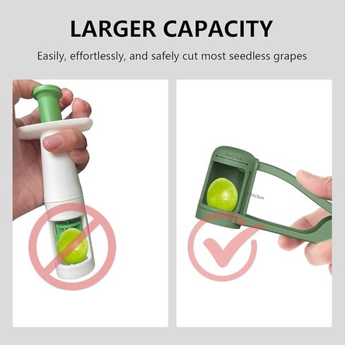 EWUVP Grape Cutter for Toddlers, Grape Slicer for Baby, Cherry Tomato Strawberry Cutter Quarter Fruit Slicer Tool for Vegetable Fruit Salad Cake Decoration, Stainless Steel Kitchen Gadget(Green) in Saudi Arabia