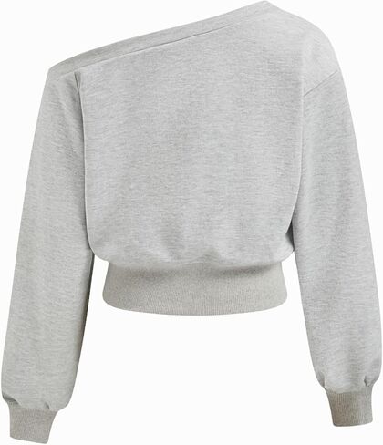 CIDER Womens Off Shoulder Sweatshirt Long Sleeve Pullover Casual Tops in Saudi Arabia
