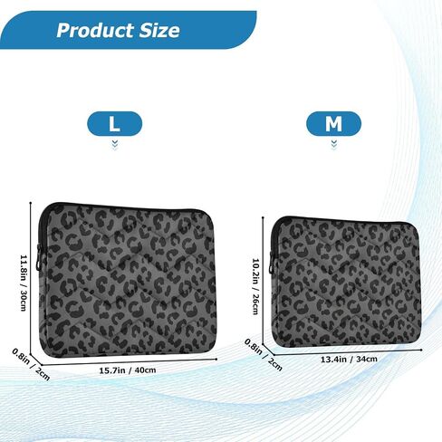 Laptop Sleeve Bag Case for Women Men Reptile Skin Black 15 inch Protective Laptop Cover with Zipper for Travel Work College in Saudi Arabia