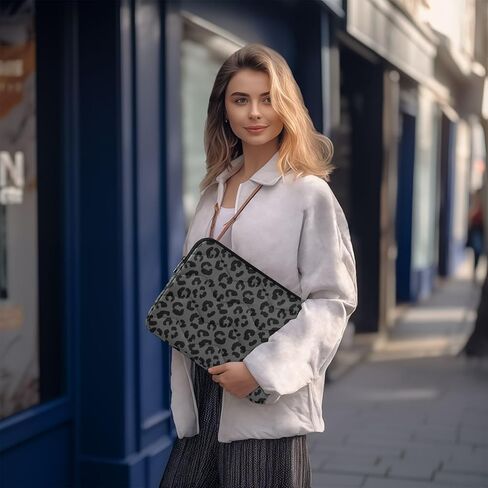 Laptop Sleeve Bag Case for Women Men Reptile Skin Black 15 inch Protective Laptop Cover with Zipper for Travel Work College in Saudi Arabia