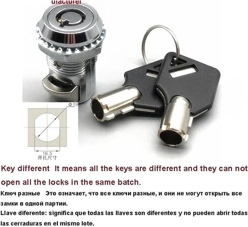 Distribution Box Cabinet Door Switch Control Door Lock Telescopic Rotary Latch Triangular Cylindrical Lock MA097 H 1Pcs(B) in Saudi Arabia