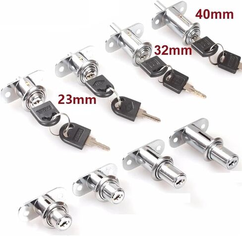 Cabinet Drawer Lock 23,32,40mm Keyed Alike Or Different DIY Furniture Hardware 1Pcs(32mm Keyed Alike) in Saudi Arabia