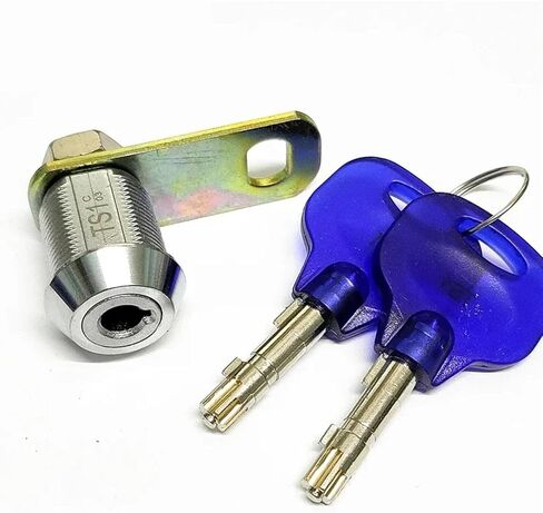 Cabinet Cam Lock for ATM Cash Box Equipment with Brass Key Hardware MMS364 A 1Pcs(27mm-KD-SH01) in Saudi Arabia