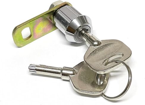 Cabinet Cam Lock for ATM Cash Box Equipment with Brass Key Hardware MMS364 A 1Pcs(27mm-KD-SH01) in Saudi Arabia