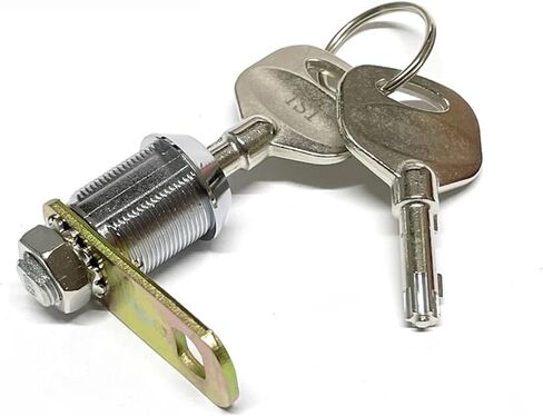 Cabinet Cam Lock for ATM Cash Box Equipment with Brass Key Hardware MMS364 A 1Pcs(27mm-KD-SH01) in Saudi Arabia
