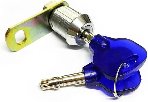 Cabinet Cam Lock for ATM Cash Box Equipment with Brass Key Hardware MMS364 A 1Pcs(27mm-KD-SH01) in Saudi Arabia