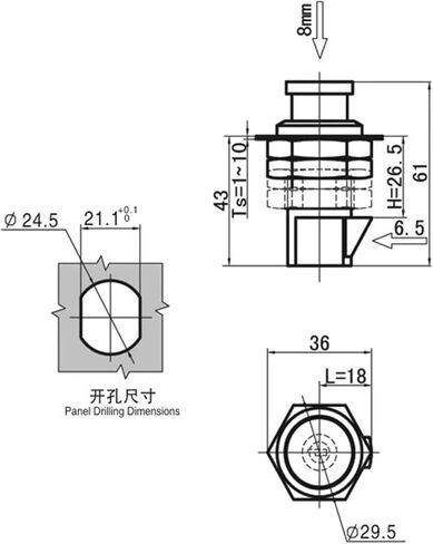 Keyless Cabinet Lock with Knob Or Key Lock for RV Boat Drawer Furniture Showcase File Cabinet Air Box MS206 G 1Pcs(Key Cylinder) in Saudi Arabia