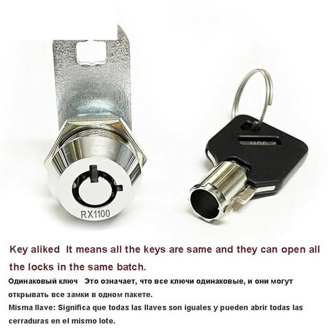 Tubular Cam Lock Two Key-Way The Key Can Be Removed After Turning Rotation for Vending Machine Cabinet 1001AS H 1Pcs in Saudi Arabia