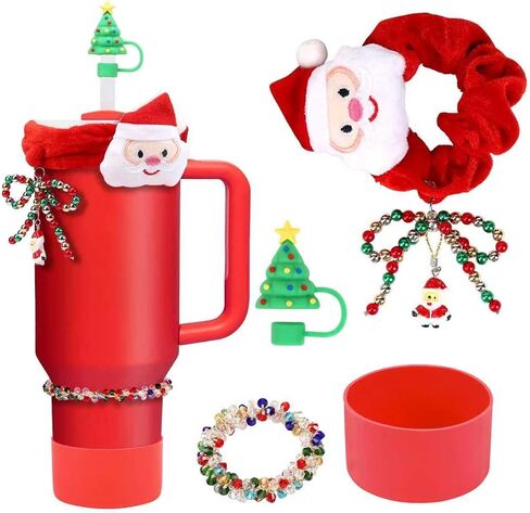 Halloween Stanley Cup Accessories Set: Includes 40oz and 30oz Halloween Straw Toppers, Orange Boot Protectors, Pumkin Charm and All Stanley Tumbler Essentials for Ultimate Convenience in Saudi Arabia