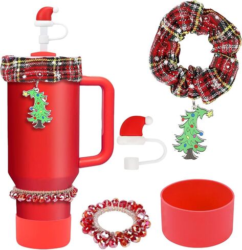Halloween Stanley Cup Accessories Set: Includes 40oz and 30oz Halloween Straw Toppers, Orange Boot Protectors, Pumkin Charm and All Stanley Tumbler Essentials for Ultimate Convenience in Saudi Arabia