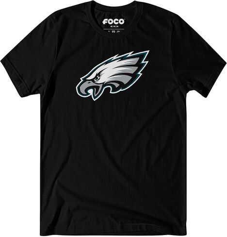 FOCO Men's Men NFL Team Logo Shirt Shirt ، أسود ، كبير in Saudi Arabia