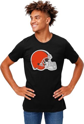 FOCO Men's Men NFL Team Logo Shirt Shirt ، أسود ، كبير in Saudi Arabia