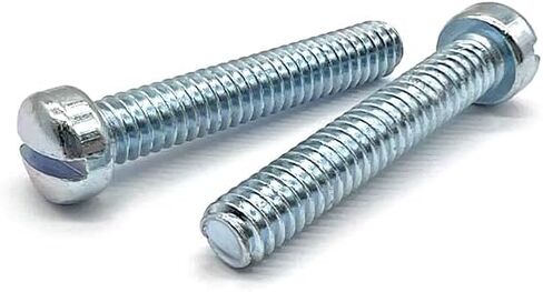 (100 Pieces) #10-32x3/4" Slotted Fillister Head Machine Screws Zinc Clear in Saudi Arabia