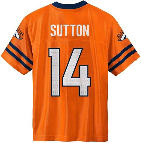 Courtland Sutton Denver Broncos Orange #14 NFL اطفان طفل صغير وأرقام ألوان لاعب المنزل جيرسي in Saudi Arabia