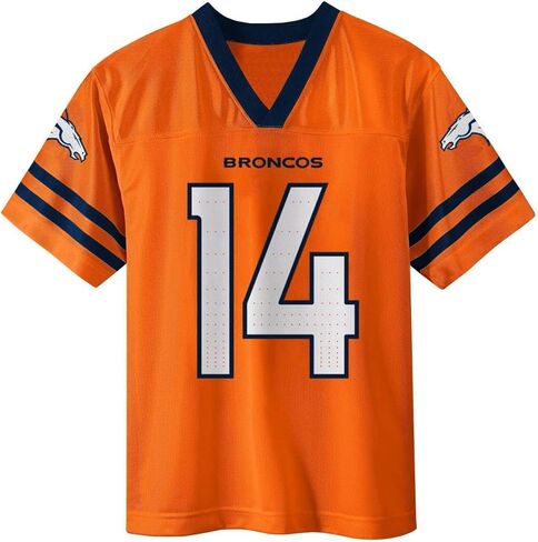 Courtland Sutton Denver Broncos Orange #14 NFL اطفان طفل صغير وأرقام ألوان لاعب المنزل جيرسي in Saudi Arabia