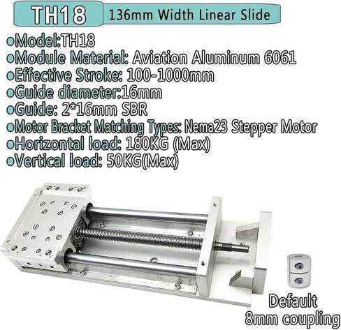 وحدة الحركة الخطية منصة الحمل الثقيل الحمولة المنزلق X-Y Z محور الكرة المسمار SFU1605 /1610 (TH20-86 BRCEKE ، SUF1610-300MM) in Kuwait