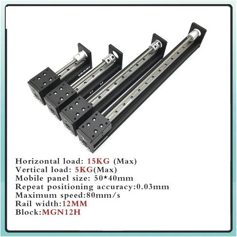 Mini Precision Stroke T-Type Self Lock Sliding Table Drive Kit 50~400mm NEMA17 Closed Loop Integrated Machine(0.42Nm Motor Kit) in Kuwait