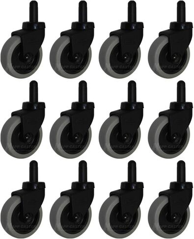Mapp Caster Mop Bucket Replacement Casters Set of 24 are Compatible with Rubbermaid Models 7570-L2, 7571,7580,7581, Wavebrake & More (Floor Safe) (24) in Kuwait