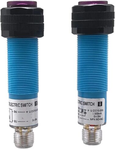 M18 5M مستشعر الإضافات الأسطوانية من خلال مفتاح القرب الكهروضوئي (Diffuse 30cm ، NPN NC) in Saudi Arabia