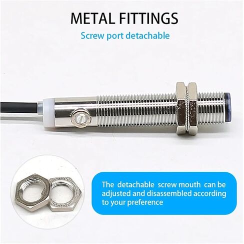 M12 Diffuse photoelectric Sensor IP65 20cm Long Distance 24v NPN PNP photoelectric Infrared Switch(E12-DS20PB PNP NC) in Saudi Arabia