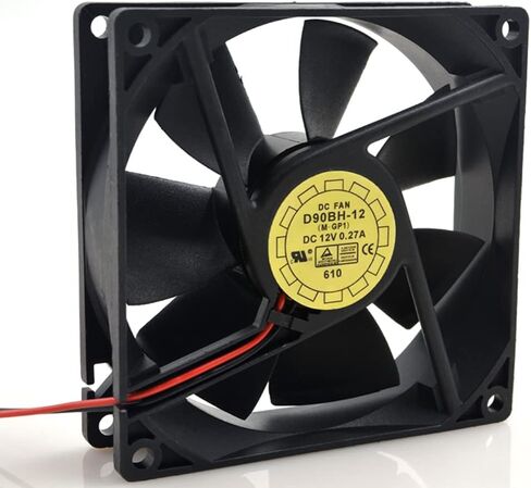 12V 0.27a 3.24W 3200RPM 58.3CFM 90X90X25MM 2-WARE مروحة التبريد in Saudi Arabia
