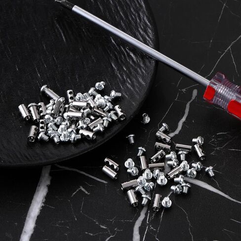 50pcs مشابك كابل حبل الأسلاك ، فتحة مزدوجة M4 قابلة لإعادة الاستخدام مع سدادة المسمار النهائي I على شكل كبلات القبض على مقطع قفل الحبل المعدني قابلة للتعديل لسلك السلك 1-2.5 مم in Saudi Arabia