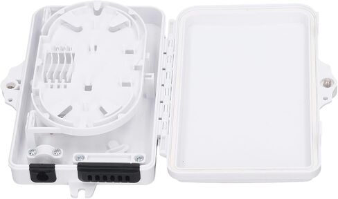 Aramox Fiber Distribution Box 6 Core Fiber Optic Junction Splitter Box with Rotatable Flip Board for SC and FC Interfaces ABS Material in Saudi Arabia