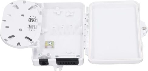 Aramox Fiber Distribution Box 6 Core Fiber Optic Junction Splitter Box with Rotatable Flip Board for SC and FC Interfaces ABS Material in Saudi Arabia