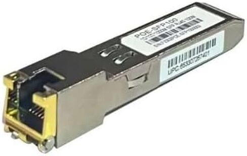 Poe-SFP100 Gigabit SFP إلى وحدة النحاس RJ45 ، 1000Base-T متوافق ، يدعم كبلات CAT5E/CAT6 حتى 328 قدمًا ، حارقة معدنية منخفضة ، منخفضة EMI منخفضة in Kuwait