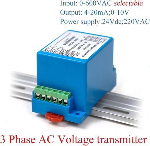 DC24V AC220V Ac Voltage Transducer Voltage Sensor Transmitter Input 0-10V Ac Output 0-10V Dc(24V_0-10V_3 Wire) in Kuwait