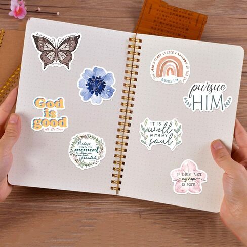 Pigbit 59Pcs Cute Blue Smile Preppy Stickers - Aesthetic VSCO Happy Stickers for Water Bottles, Laptops, Journals, Scrapbooking in Saudi Arabia
