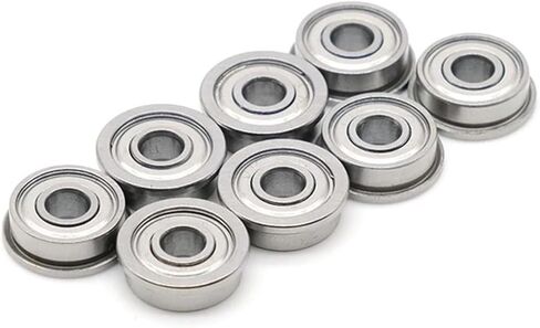 FR144ZZ 3.175x6.35x2.77mm Inch Flanged FR144 Z ZZ Ball Bearings 10Pcs in Saudi Arabia