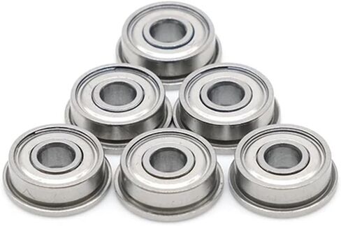 FR144ZZ 3.175x6.35x2.77mm Inch Flanged FR144 Z ZZ Ball Bearings 10Pcs in Saudi Arabia