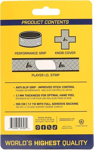 Howies Hockey APEX Stick Grip Tape - Hockey Stick, Baseball & Softball Bat, Golf Club Rubber Grip - Athletics, Sports Handle Wrap in Saudi Arabia